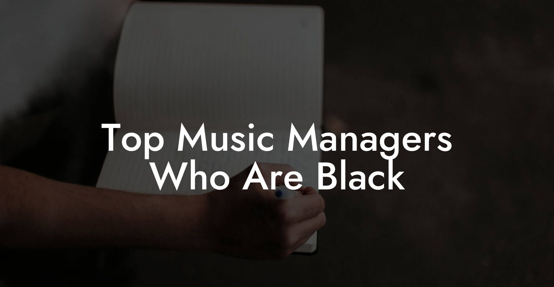 Top Music Managers Who Are Black Lyric Assistant