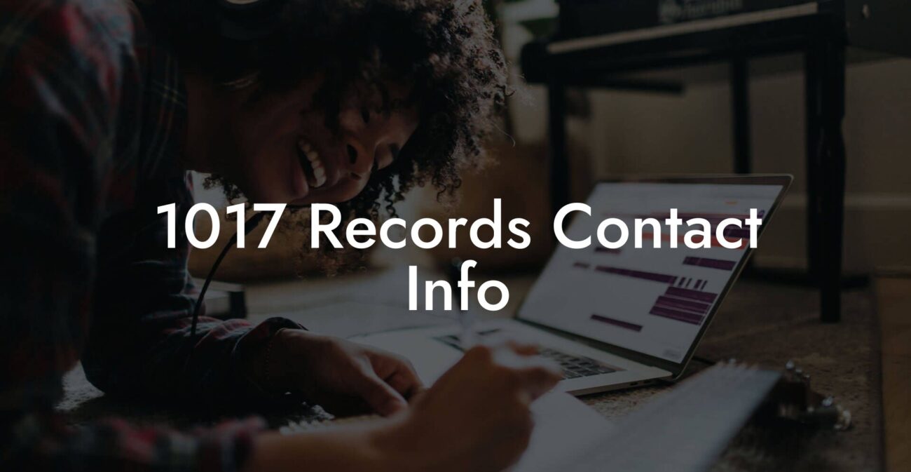 1017 Records Contact Info