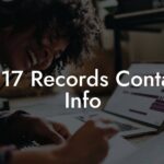 1017 Records Contact Info
