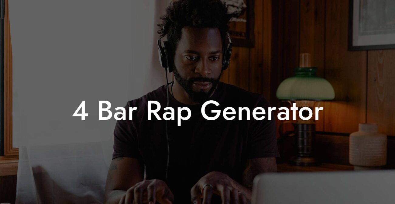 4 bar rap generator lyric assistant