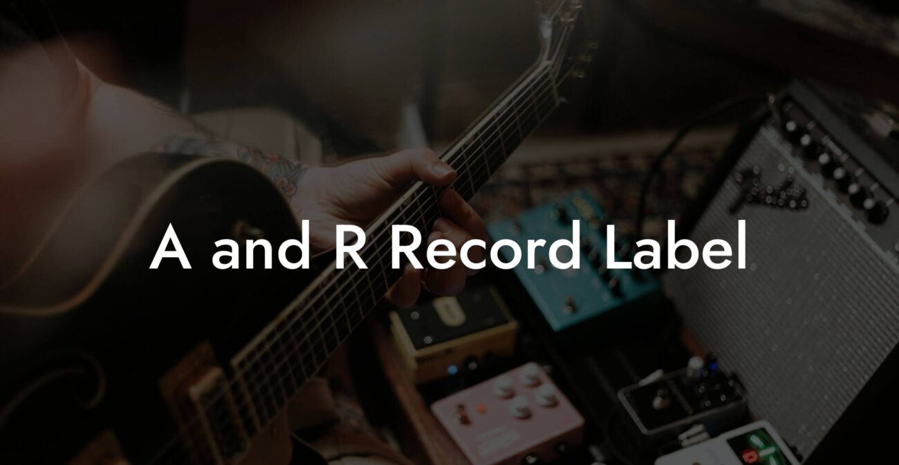 A and R Record Label