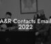 A&R Contacts Email 2022