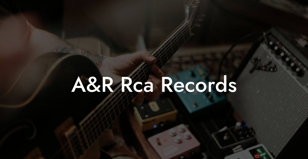 A&R Rca Records