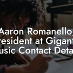 Aaron Romanello, President at Gigantic Music Contact Details