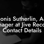 Adonis Sutherlin, A&R Manager at Jive Records Contact Details