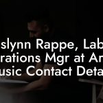 Aislynn Rappe, Label Operations Mgr at Ardent Music Contact Details