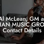 Al McLean, GM at KRIAN MUSIC GROUP Contact Details
