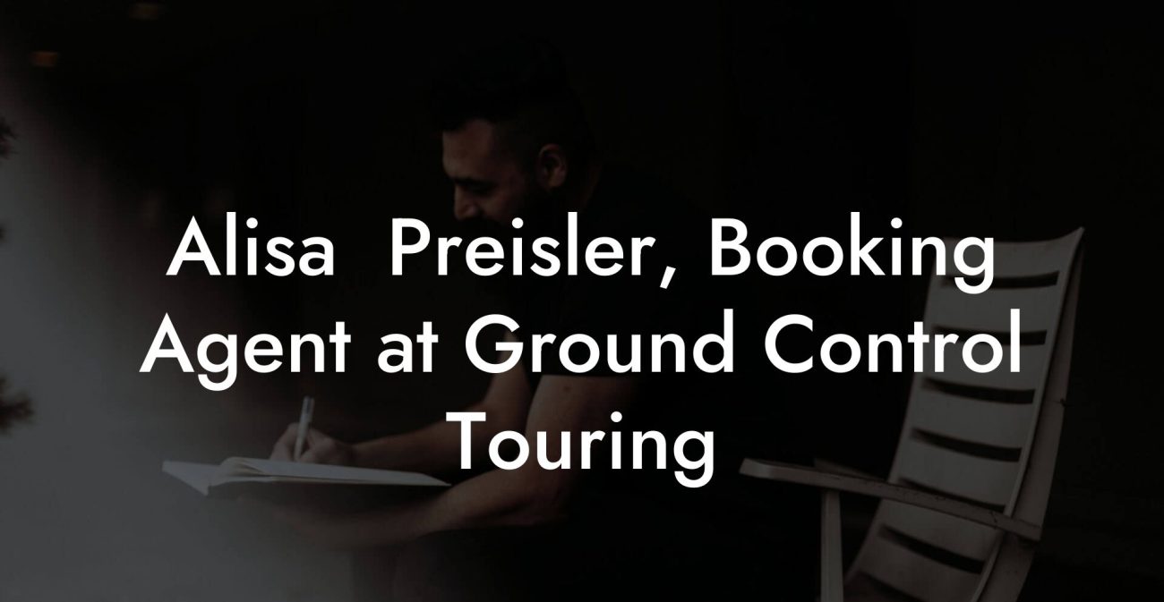 Alisa  Preisler, Booking Agent at Ground Control Touring