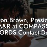 Alison Brown, President A&R at COMPASS RECORDS Contact Details