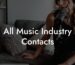 All Music Industry Contacts