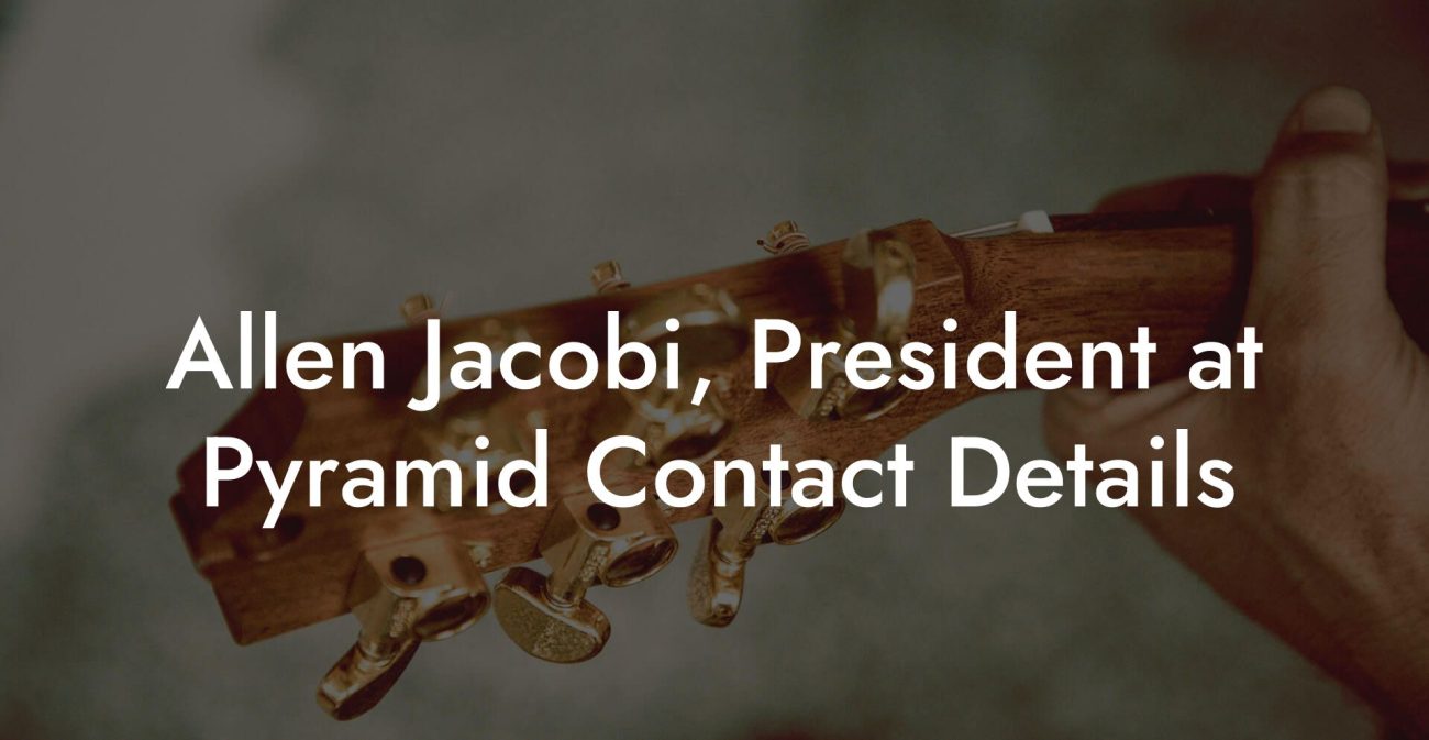 Allen Jacobi, President at Pyramid Contact Details