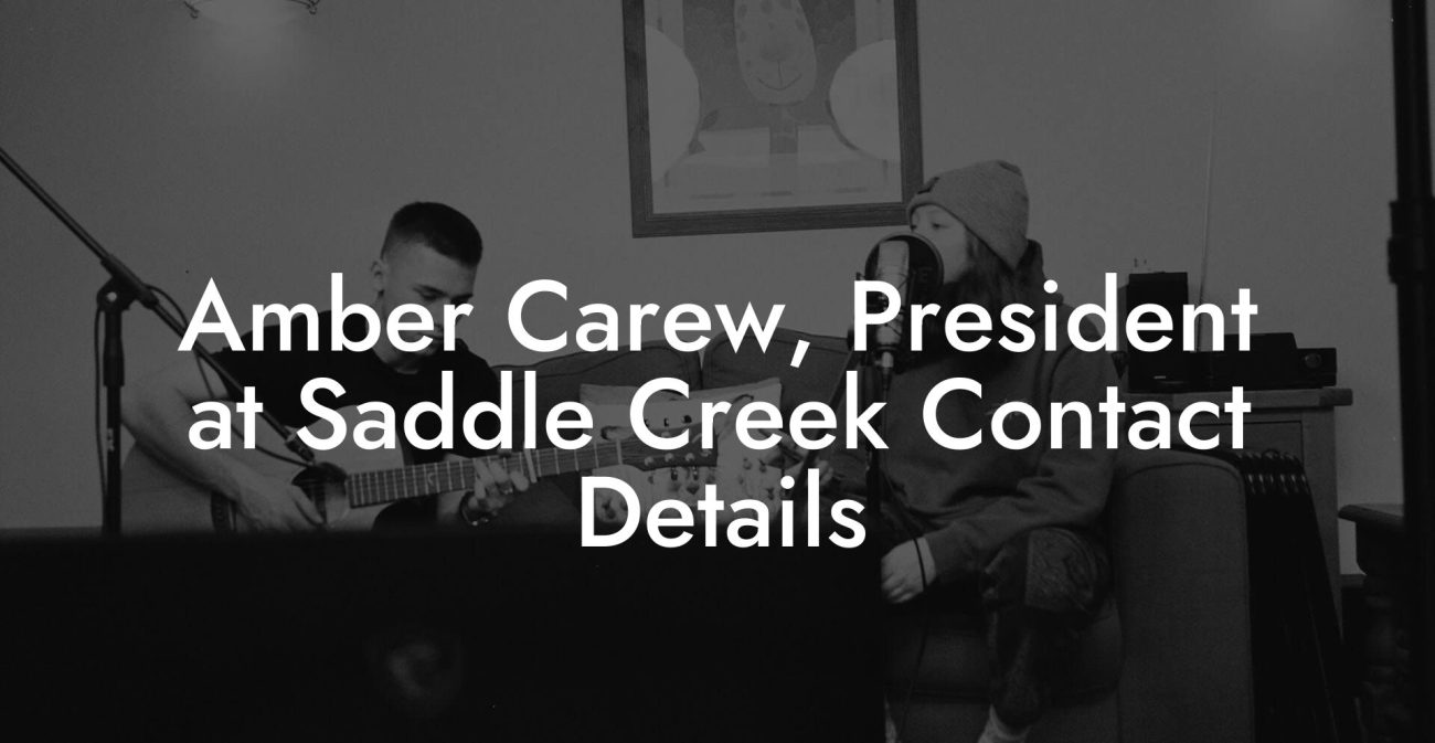 Amber Carew, President at Saddle Creek Contact Details