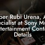 Amber Rubi Urena, A&R Specialist at Sony Music Entertainment Contact Details