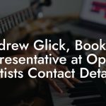 Andrew Glick, Booking Representative at Opus 3 Artists Contact Details
