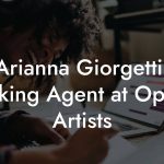 Arianna Giorgetti, Booking Agent at Opus 3 Artists
