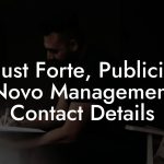 August Forte, Publicist at Novo Management Contact Details