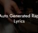 auto generated rap lyrics lyric assistant