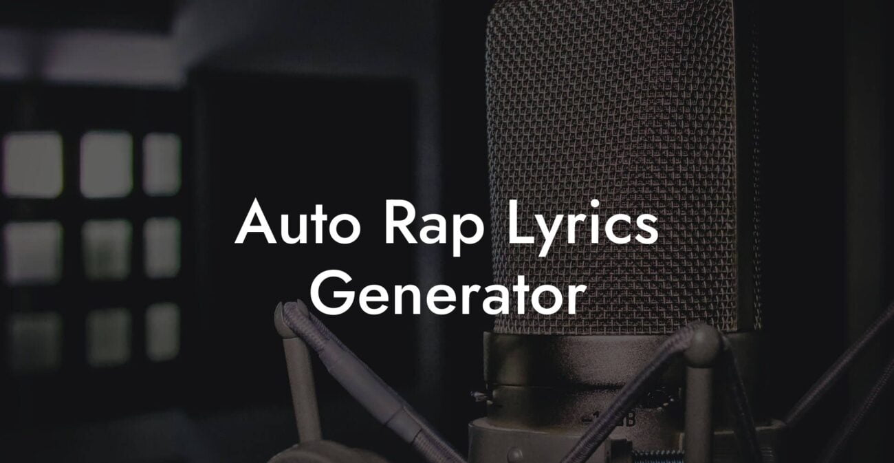 auto rap lyrics generator lyric assistant