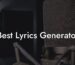 best lyrics generator lyric assistant