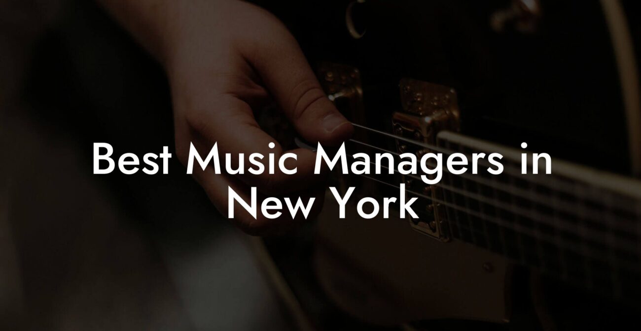 Best Music Managers in New York