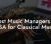 Best Music Managers in USA for Classical Music