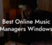 Best Online Music Managers Windows