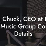 Big Chuck, CEO at Poe Boy Music Group Contact Details