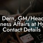 Bill Dern, GM/Head of Business Affairs at Hyena Contact Details