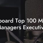 Billboard Top 100 Music Managers Executive