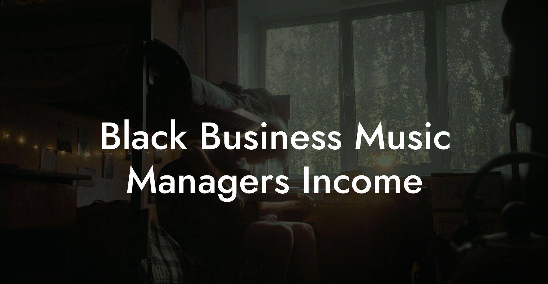Black Business Music Managers Income