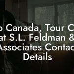 Bob Canada, Tour Coor at S.L. Feldman & Associates Contact Details