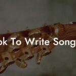 book to write songs in lyric assistant