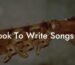 book to write songs in lyric assistant