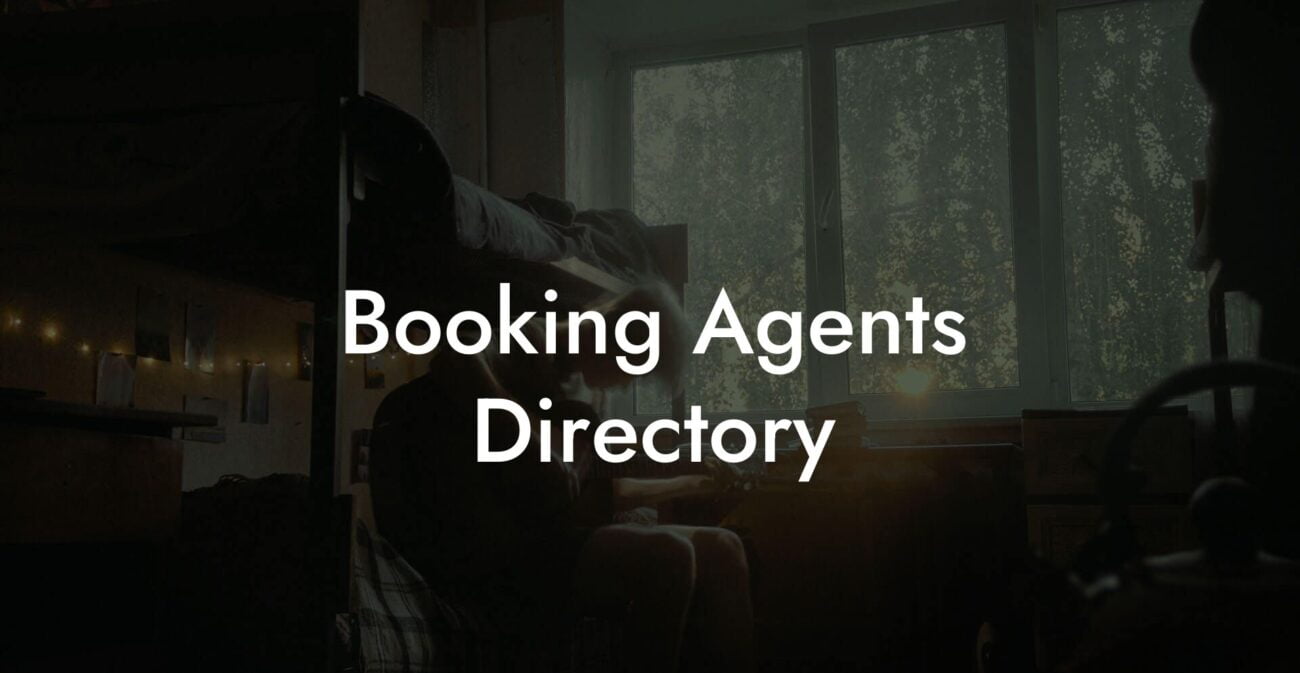 Booking Agents Directory