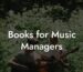 Books for Music Managers