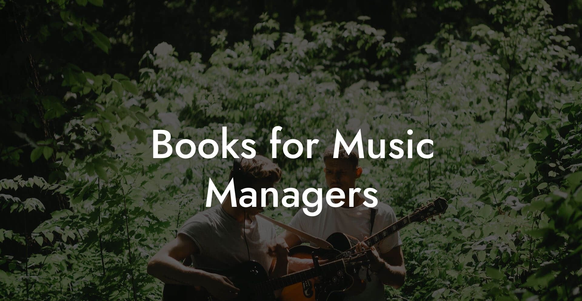 Books for Music Managers