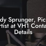 Brady Sprunger, Pickup Artist at VH1 Contact Details