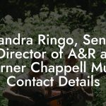 Brandra Ringo, Senior Director of A&R at Warner Chappell Music Contact Details