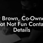 Britt Brown, Co-Owner at Not Not Fun Contact Details