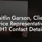 Caitlin Garson, Client Service Representative at VH1 Contact Details