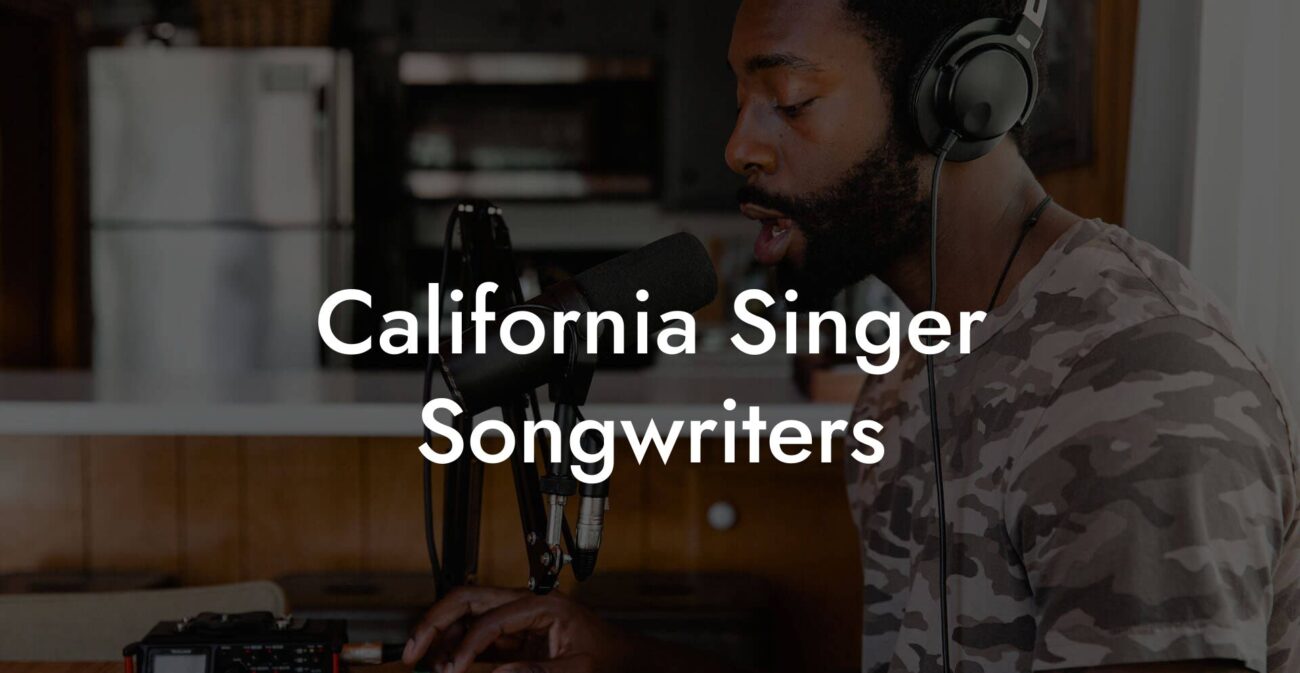 california singer songwriters lyric assistant