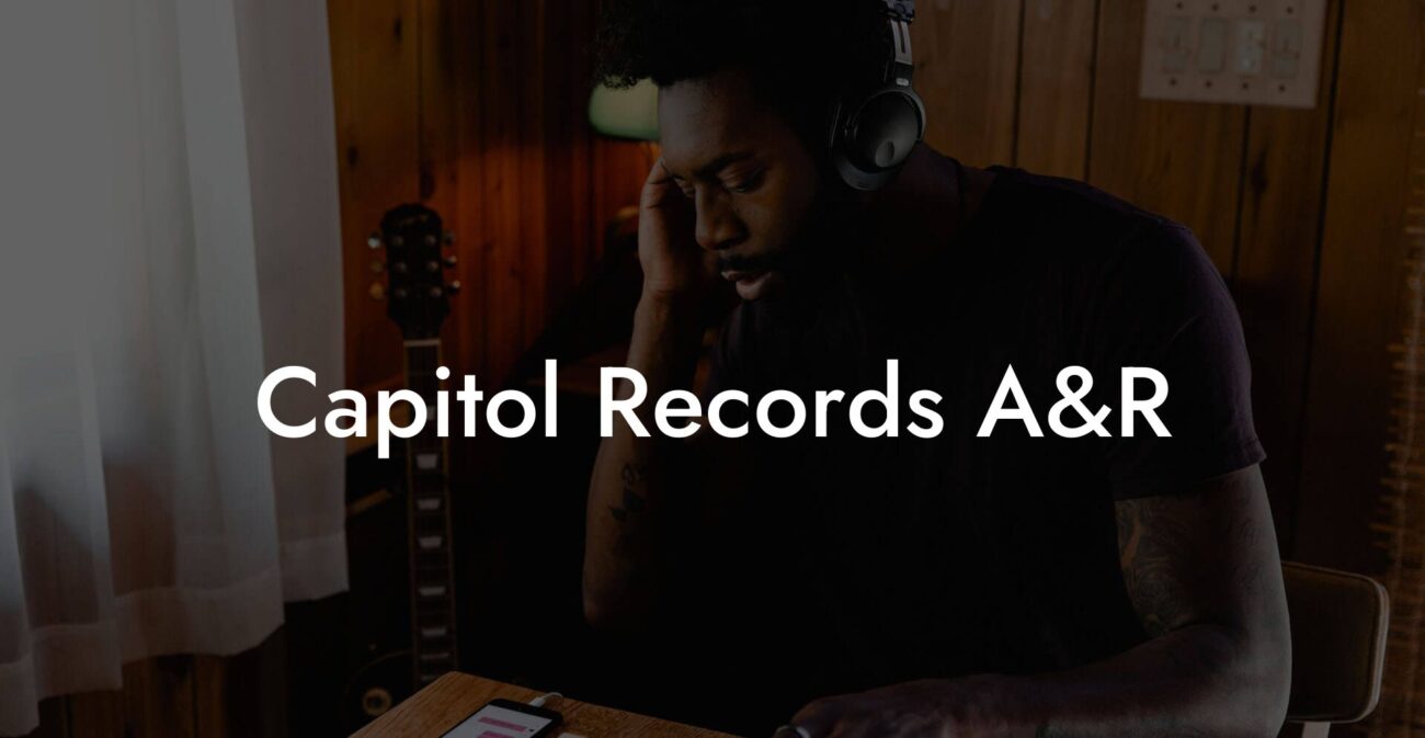 Capitol Records A&R