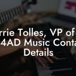 Carrie Tolles, VP of PR at 4AD Music Contact Details