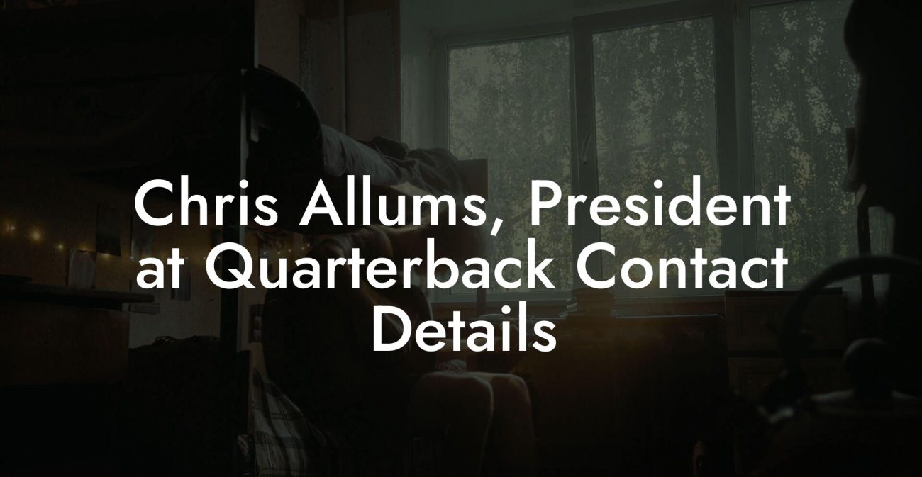 Chris Allums, President at Quarterback Contact Details