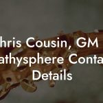 Chris Cousin, GM at Bathysphere Contact Details