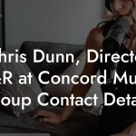 Chris Dunn, Director A&R at Concord Music Group Contact Details