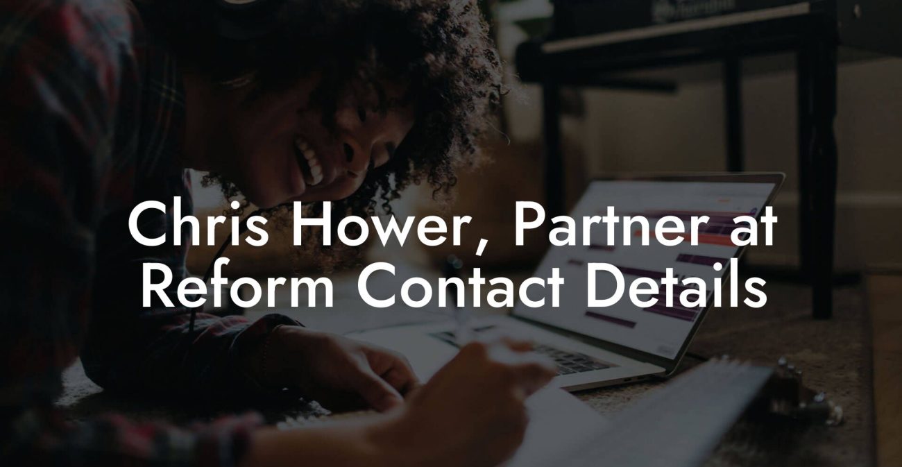 Chris Hower, Partner at Reform Contact Details