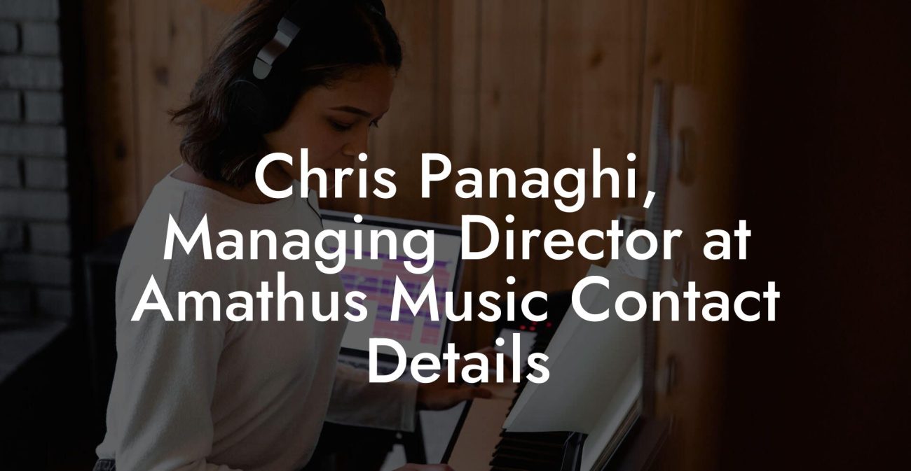 Chris Panaghi, Managing Director at Amathus Music Contact Details