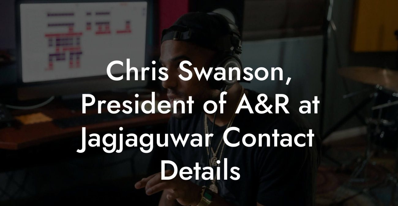 Chris Swanson, President of A&R at Jagjaguwar Contact Details