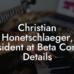 Christian Honetschlaeger, President at Beta Contact Details